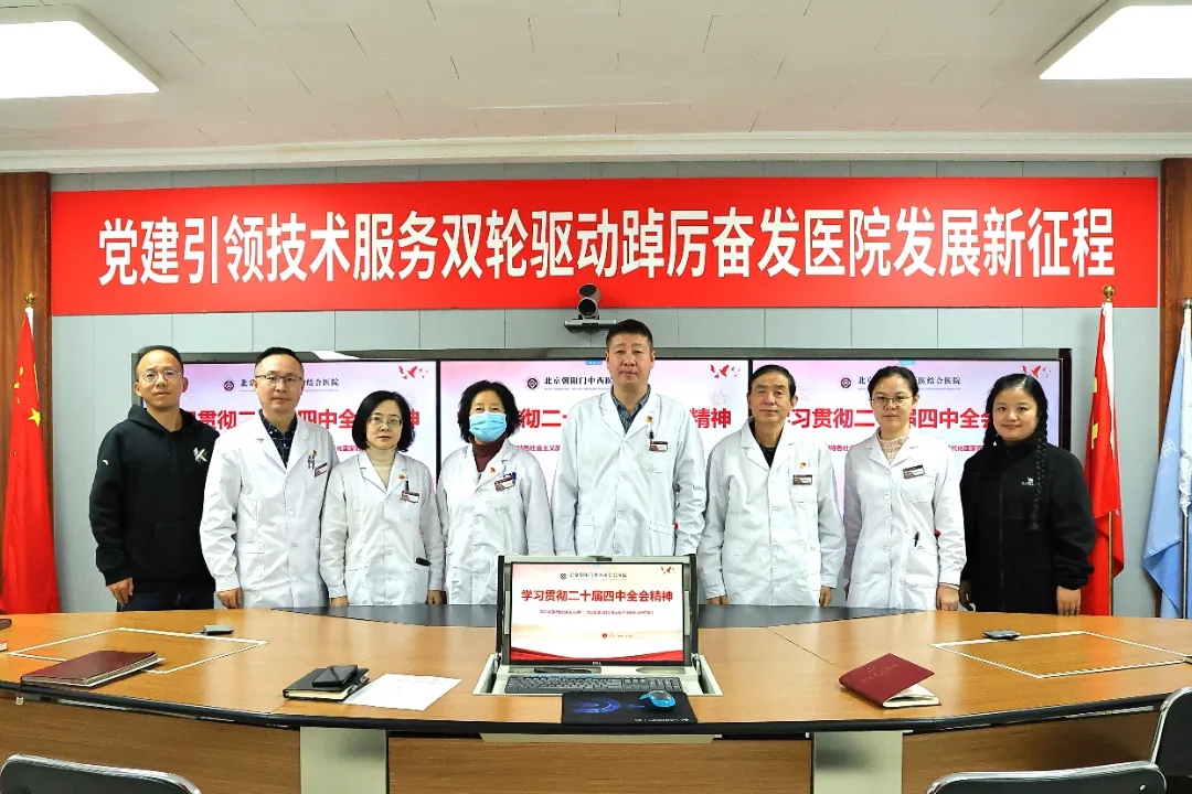 北京朝阳门中西医结合医院支部委员会开展学习贯彻党的二十届四中全会精神主题党日活动